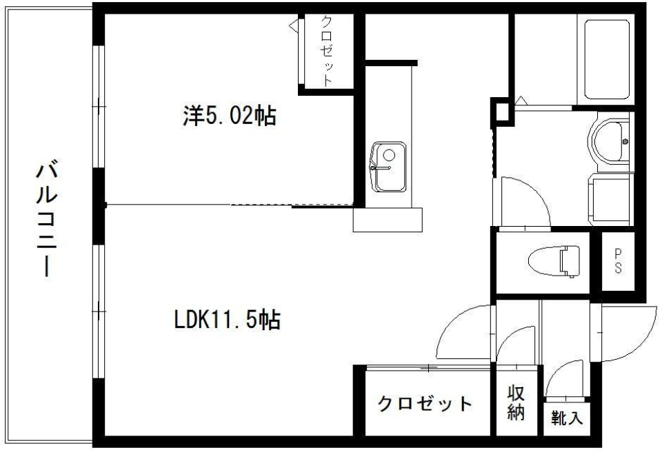 シンプルライフの間取り図