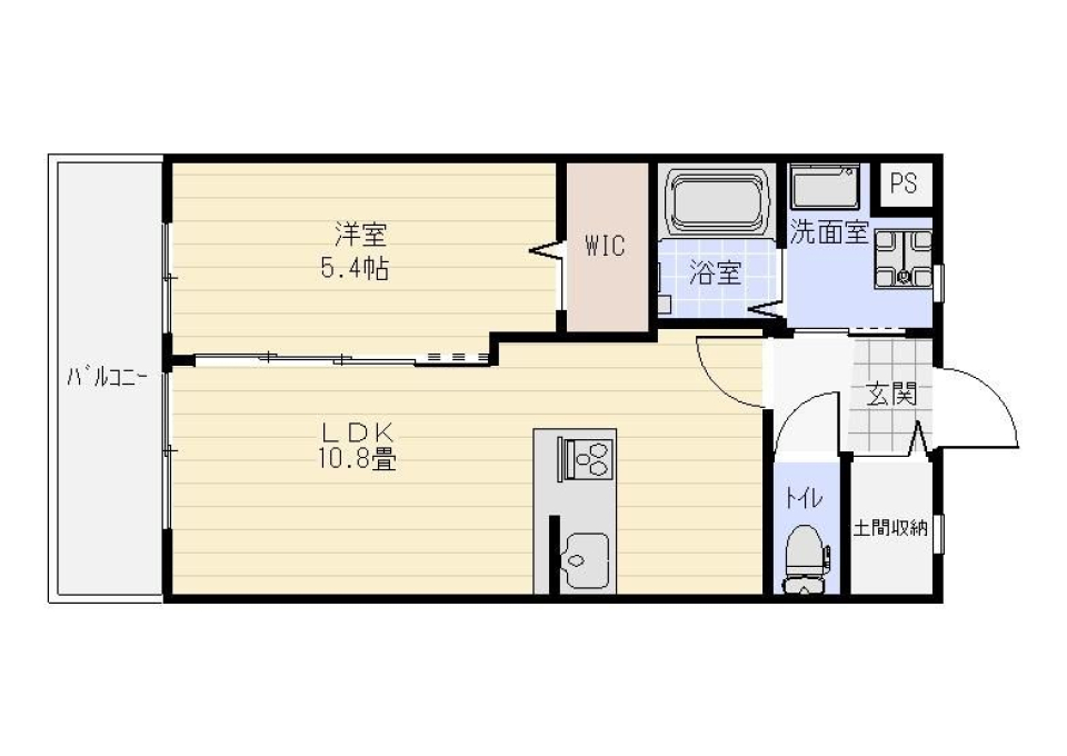 シンプルに、丁寧に暮らすの間取り図