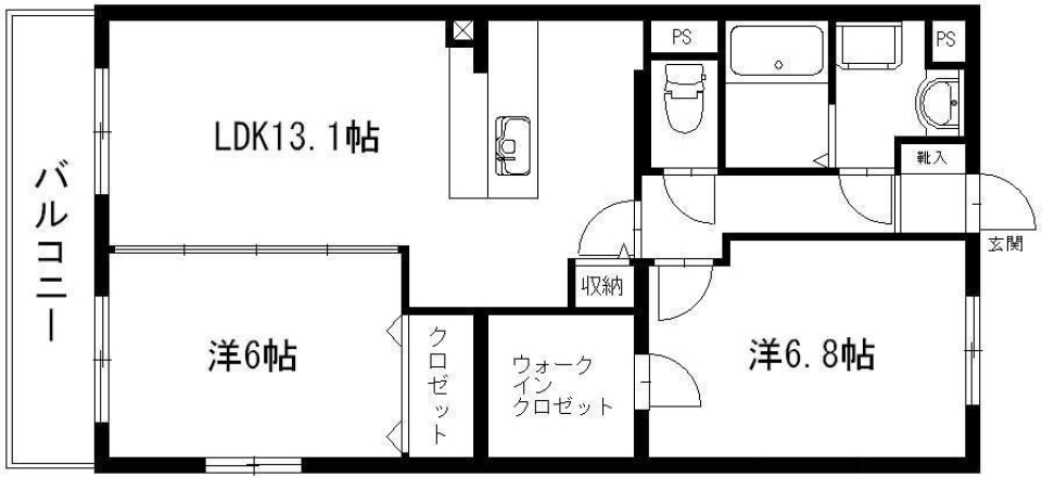 ペットと気楽に暮らす［ペット可］の間取り図