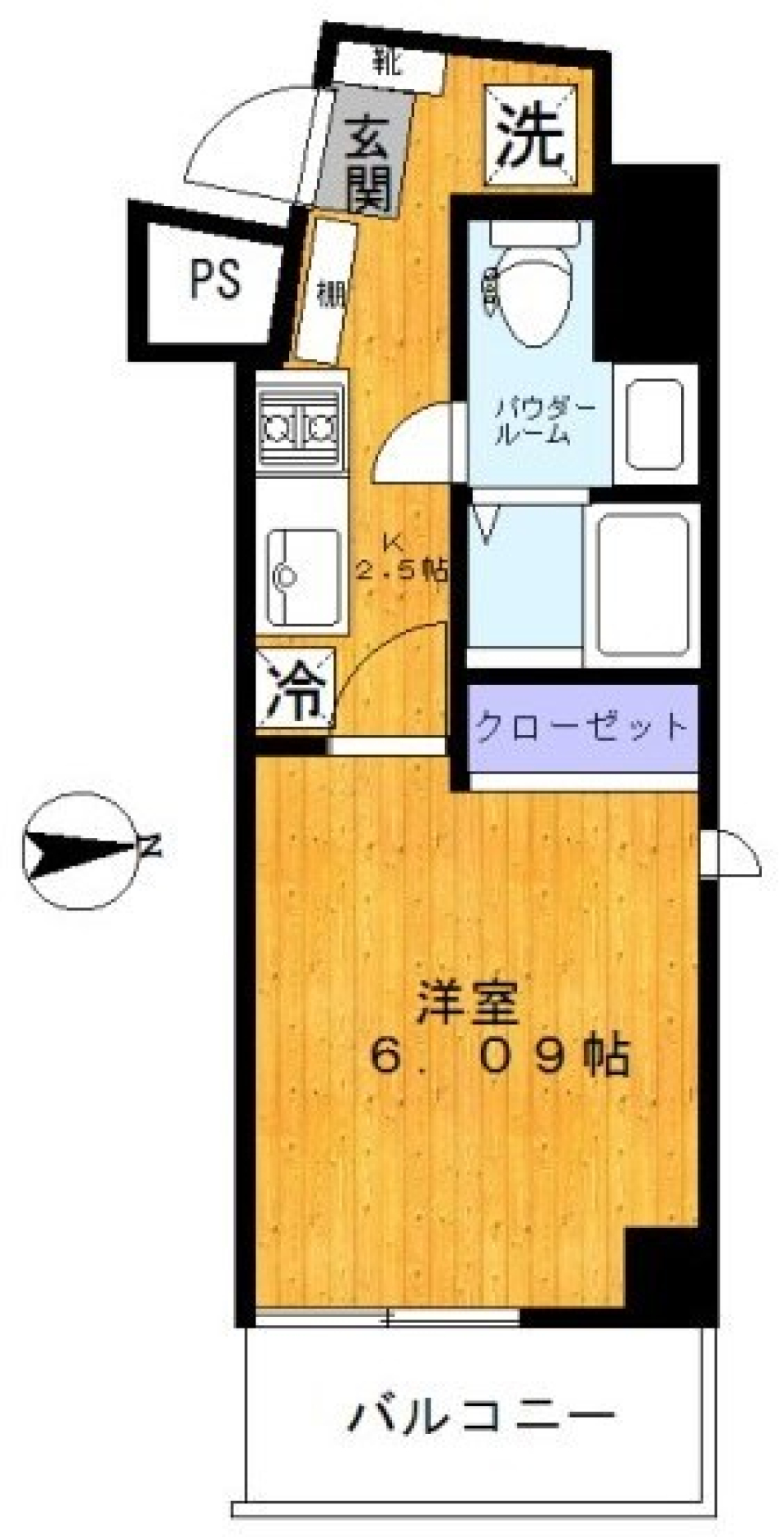 波の音を感じての間取り図