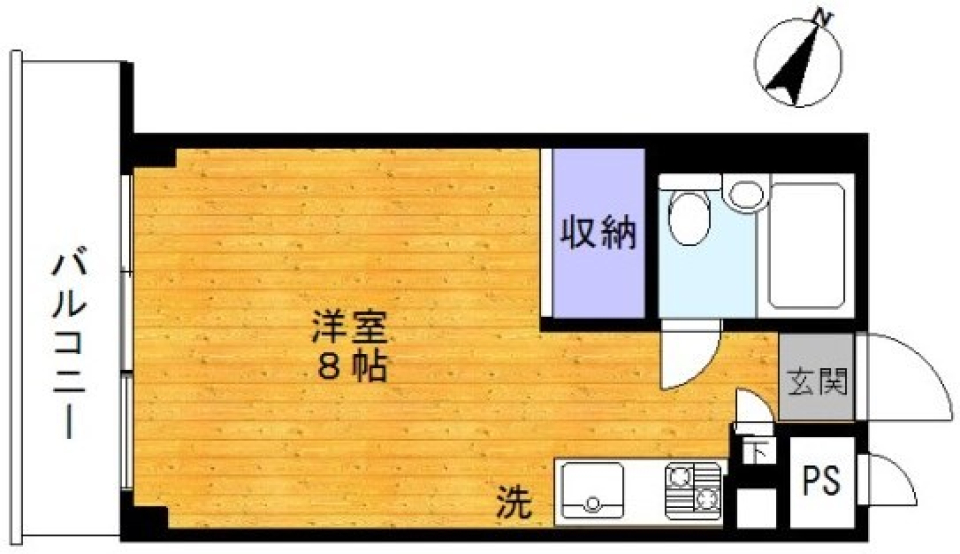 メゾン・ノーザン 102の間取り図