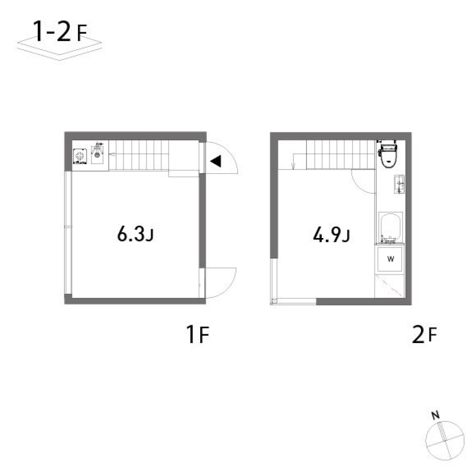 Trois-M　3号室の間取り図