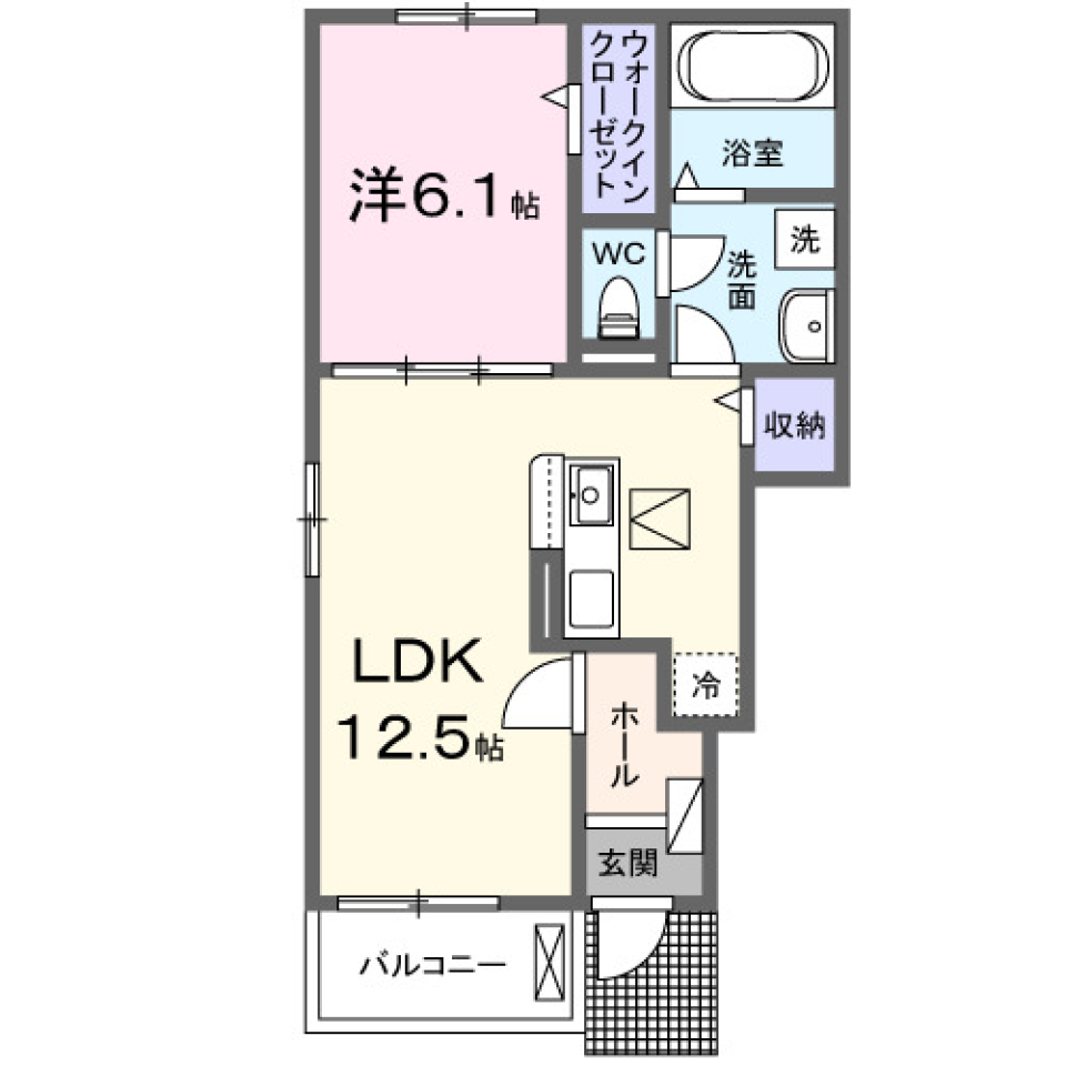 Ｓ・ラシーヌⅡ　101号室［新築］の間取り図