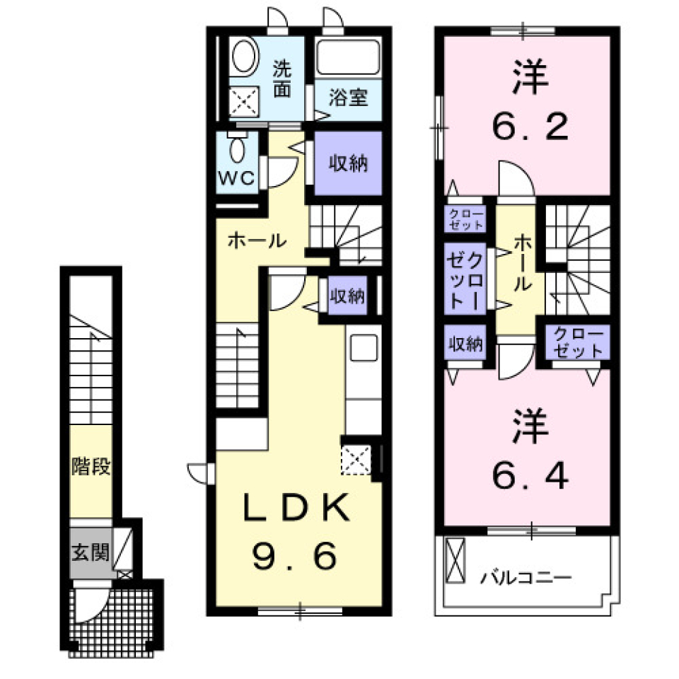 グラン　ソレイユ　Ｔ　201号室の間取り図