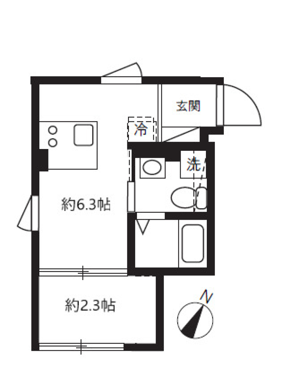 アピチェ田園調布　305号室［新築］の間取り図