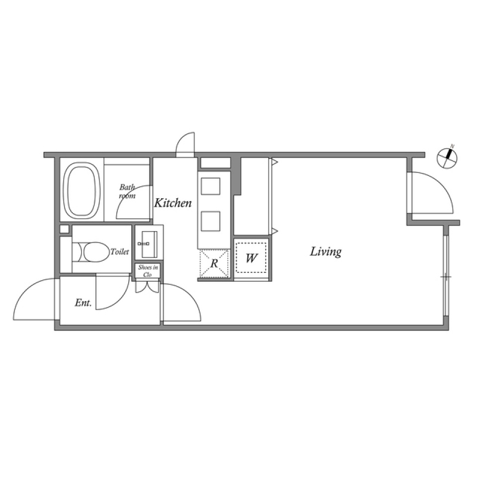 ＡＬＥＲＯ下目黒　302号室の間取り図