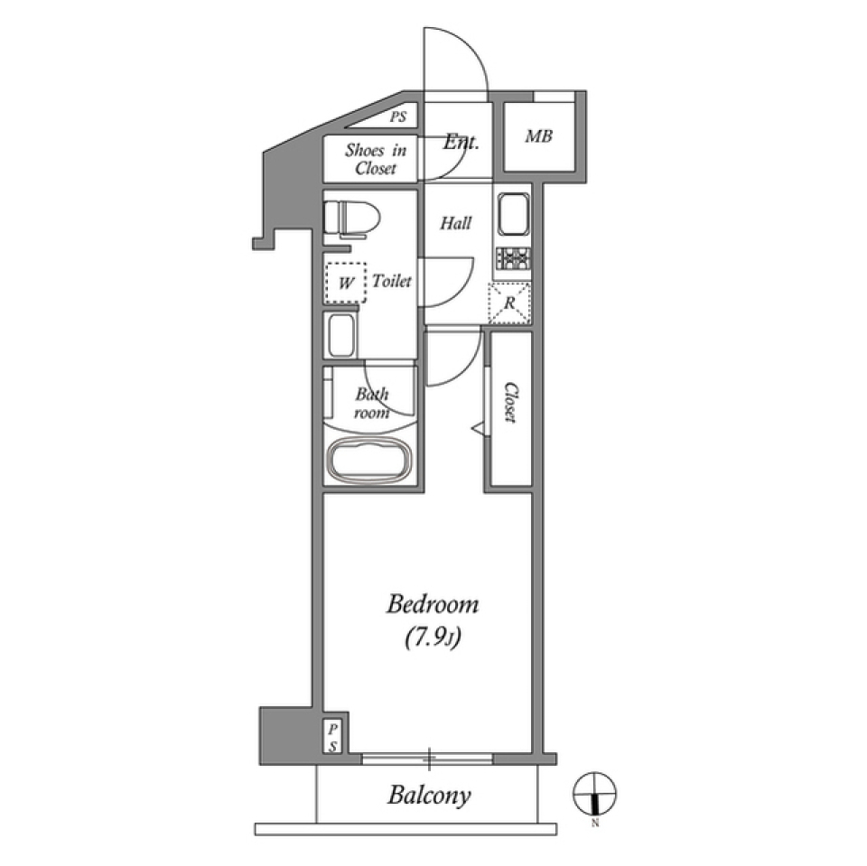 ＧＥＮＯＶＩＡ東中野ｓｋｙｇａｒｄｅｎ　404号室［ペット可］の間取り図