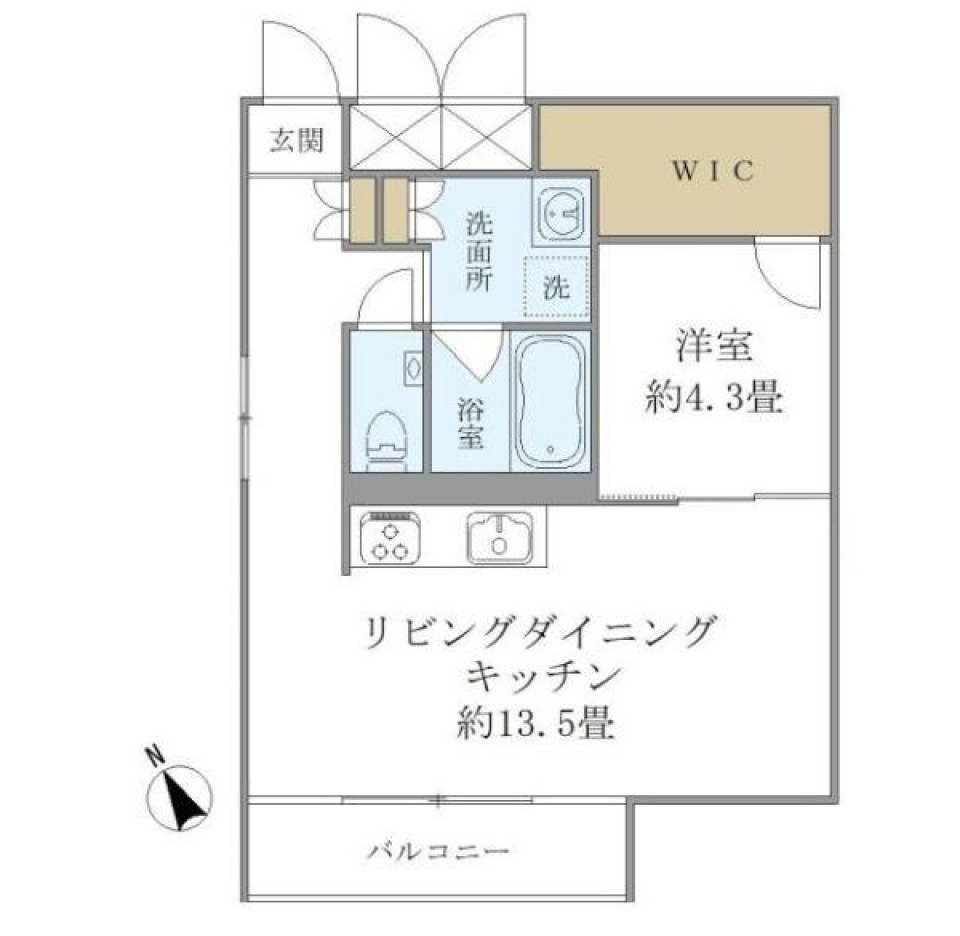 フォーリア西麻布ＣＡＳＡ 303号室の間取り図