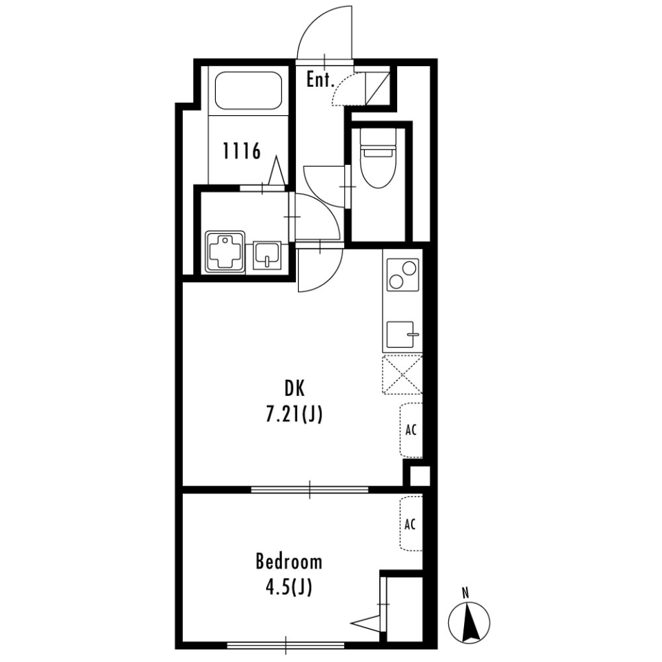 GRANPASEO北新宿　303号室［新築］の間取り図