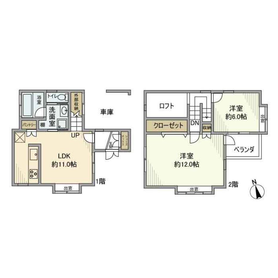 下永谷戸建［ペット可］の間取り図