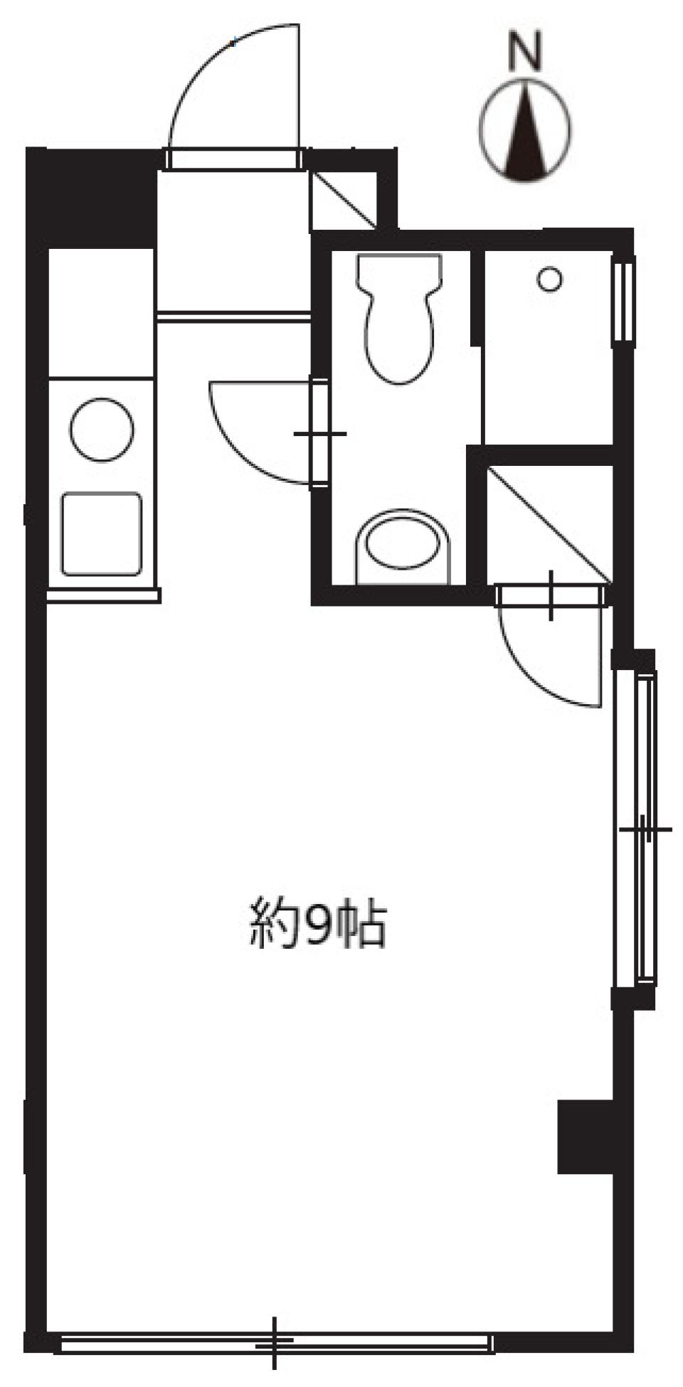 プロス世田谷　301号室の間取り図