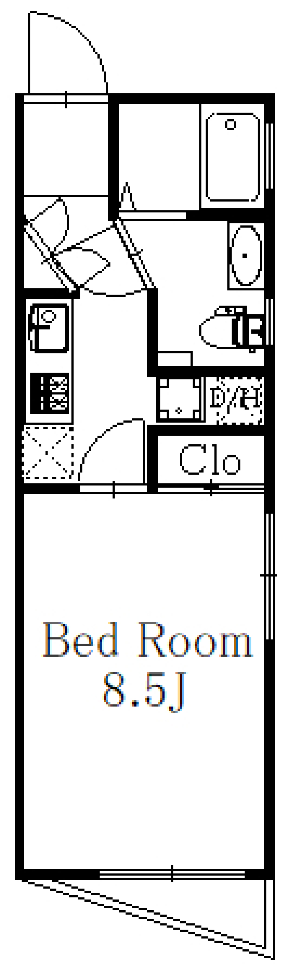 VERT COURT OGIKUBO EAST　301号室の間取り図