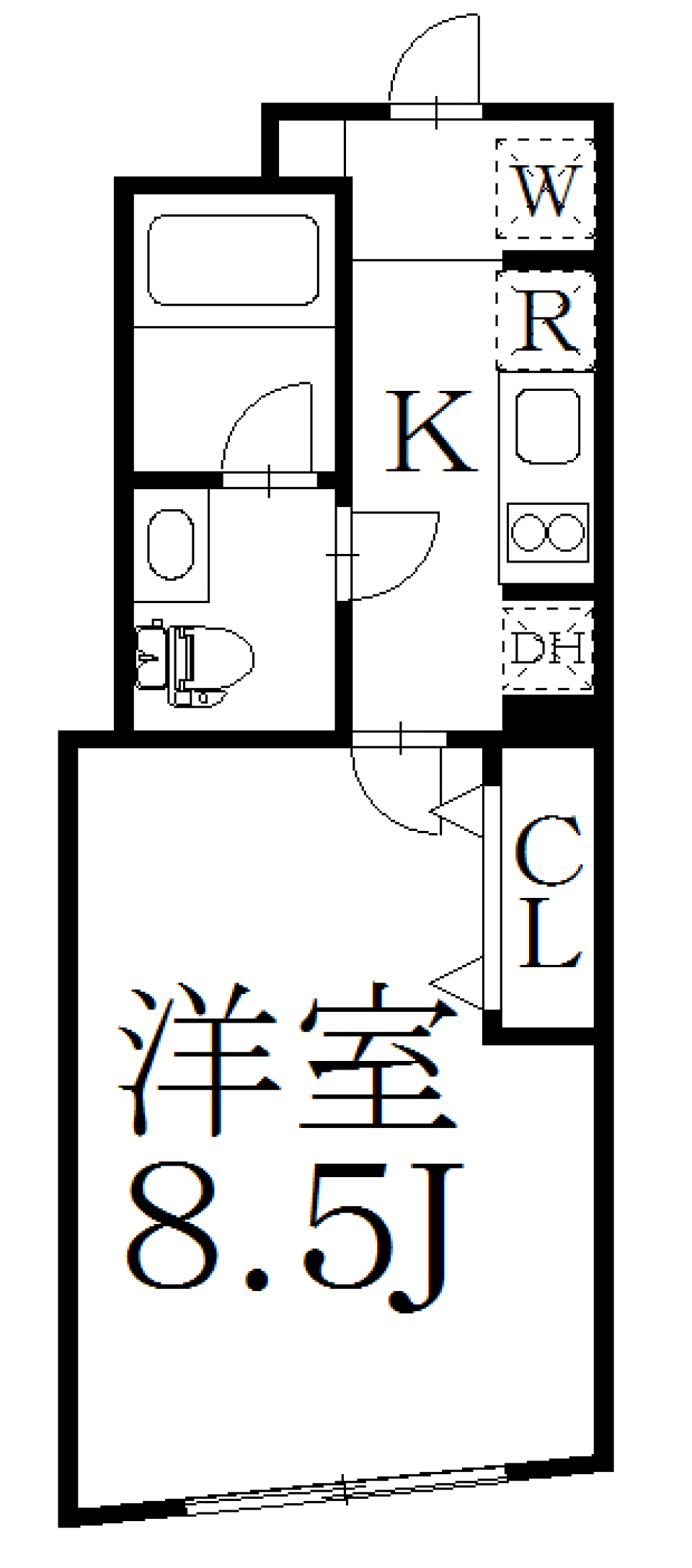 VERT COURT ARAIYAKUSHI　303号室の間取り図