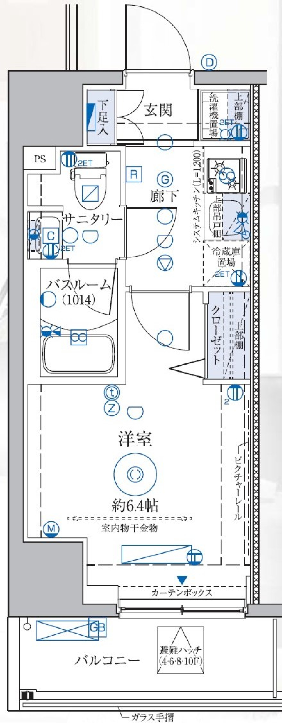 クレヴィスタ大森Ⅱ　303号室の間取り図