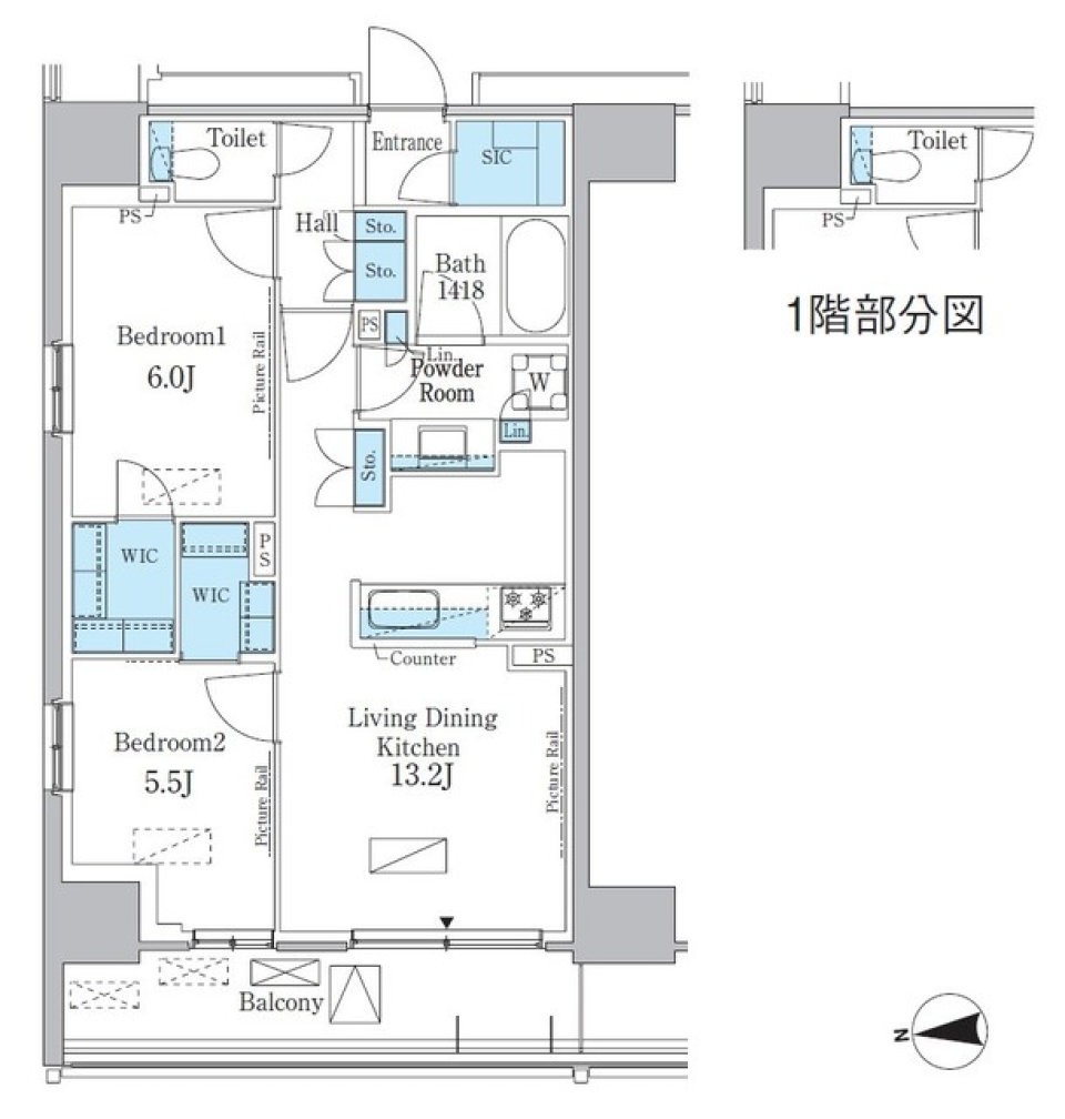 満室の間取り図