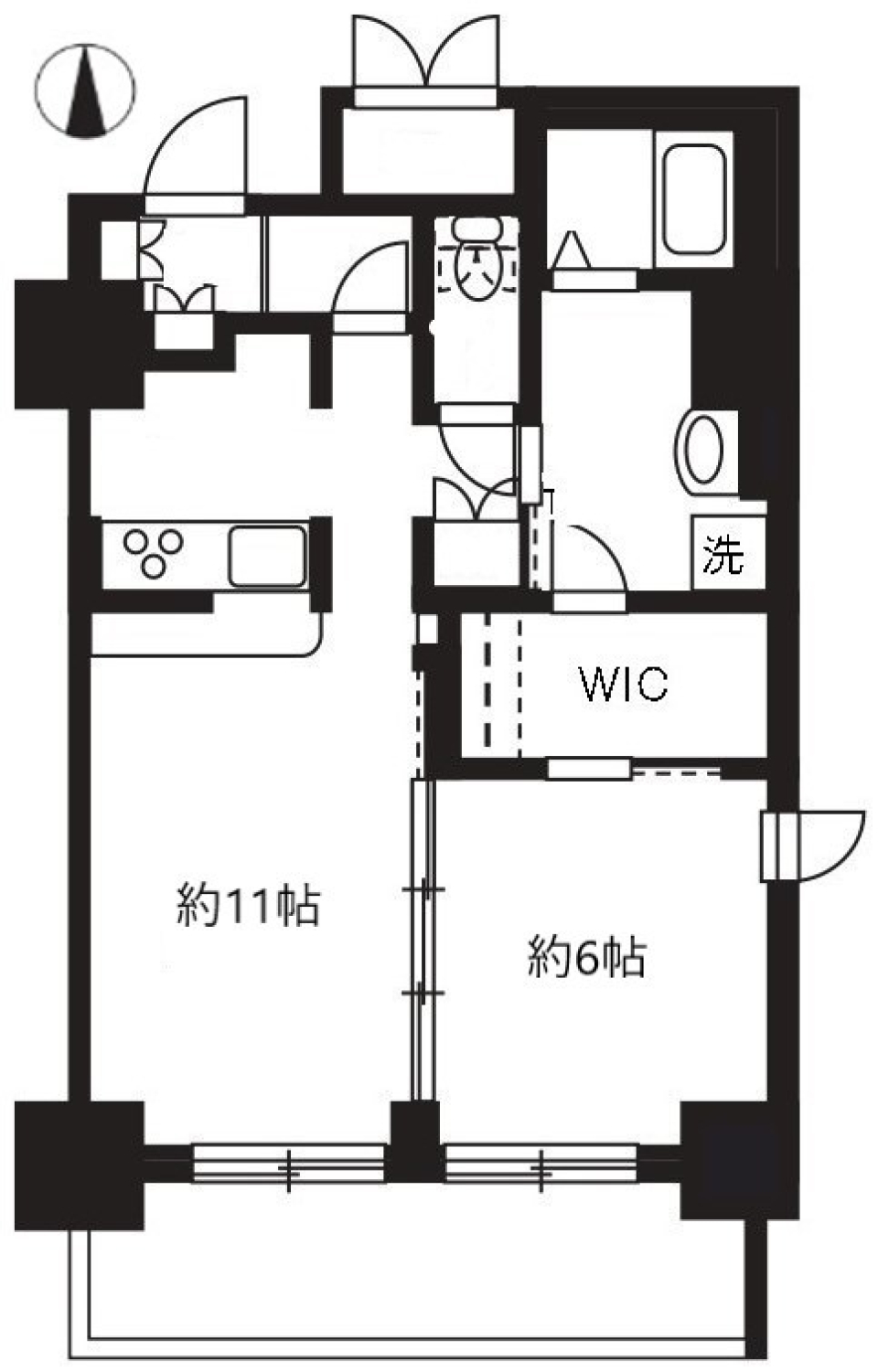 ステラ平塚　908号室の間取り図