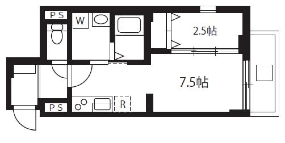 アバンテ向島　0402号室［新築］の間取り図