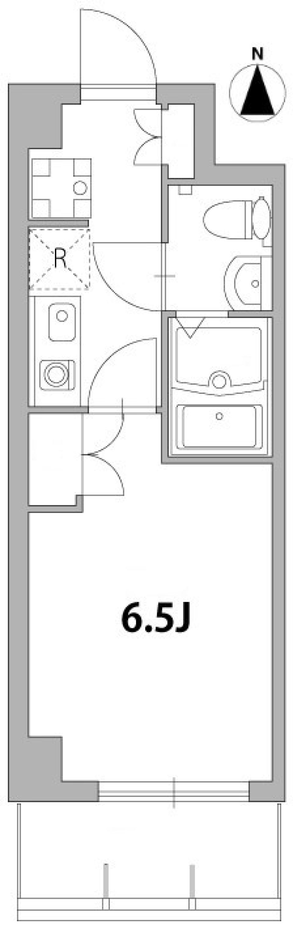 ルポール北加瀬　307号室の間取り図