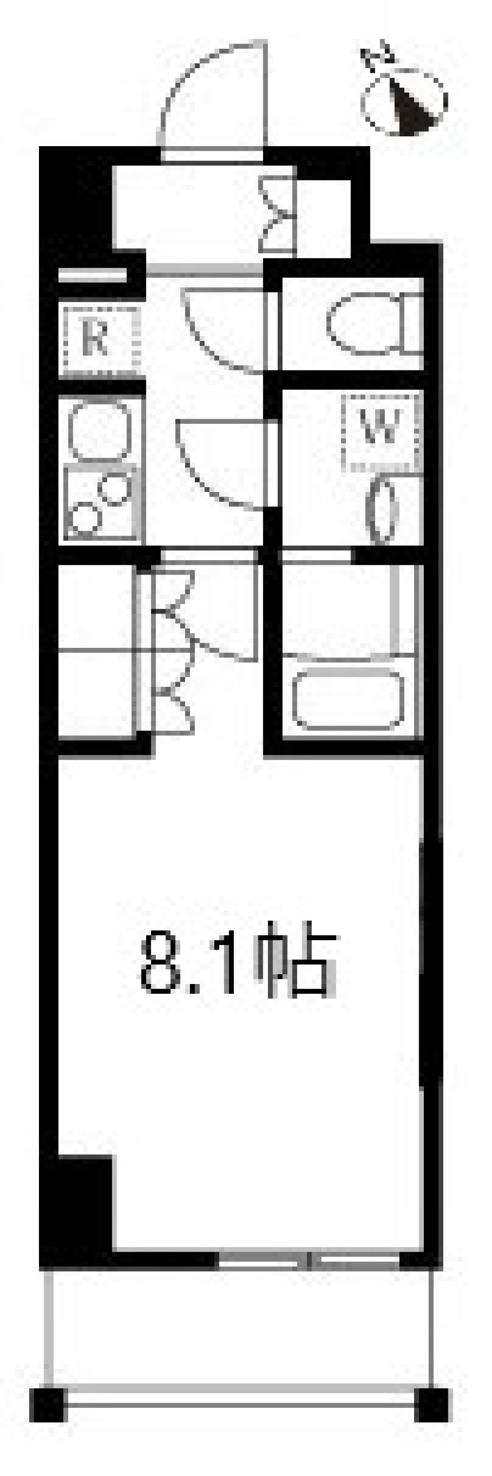 アゼスト堀切菖蒲園Ⅱ　610号室の間取り図