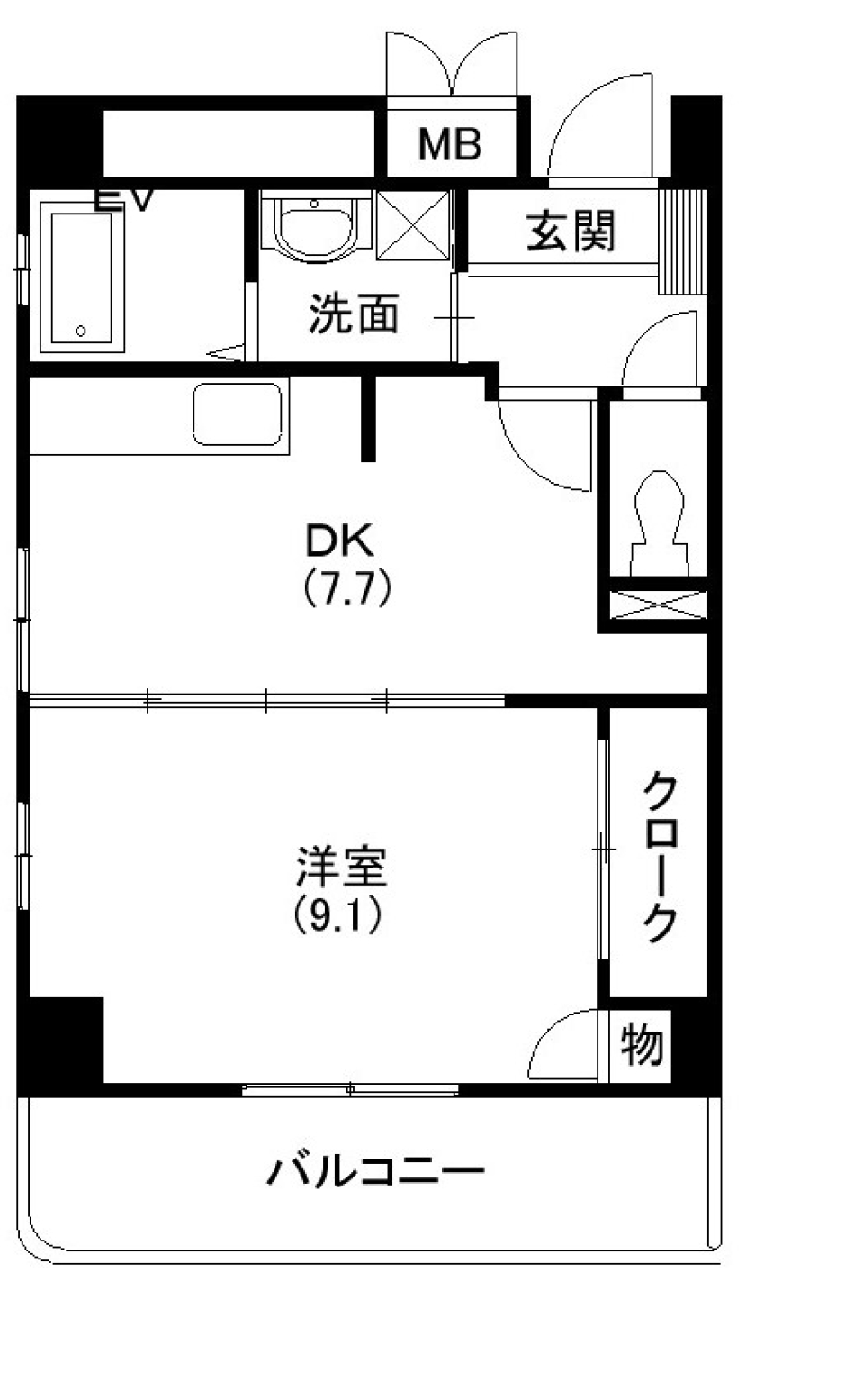 心惹かれるキッチンの間取り図