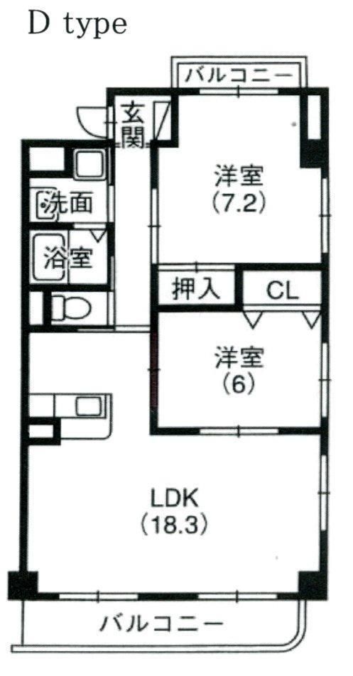 カップルにもファミリーにもおすすめの2LDK