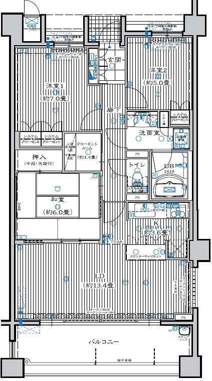 ファミリーにおすすめの3LDK