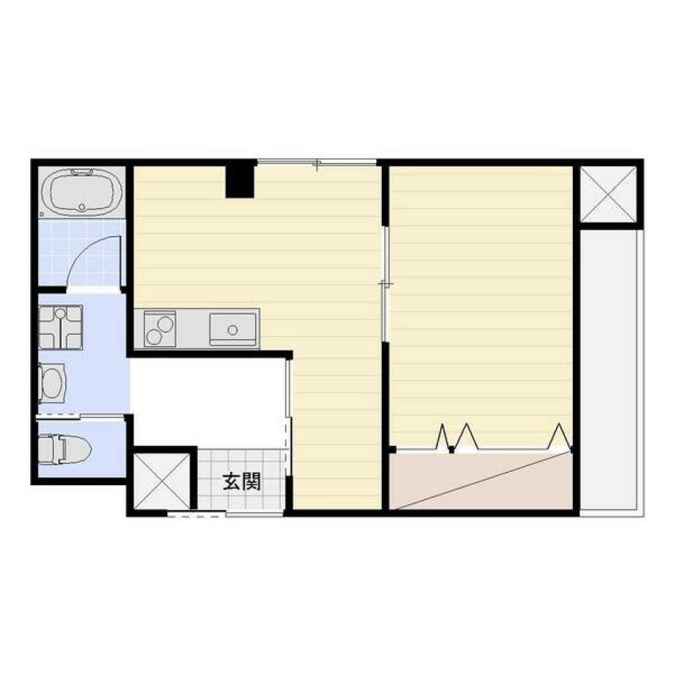 街中で自分だけの暮らしをの間取り図