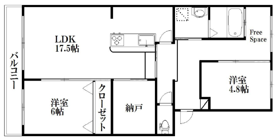 土間テトリスの間取り図