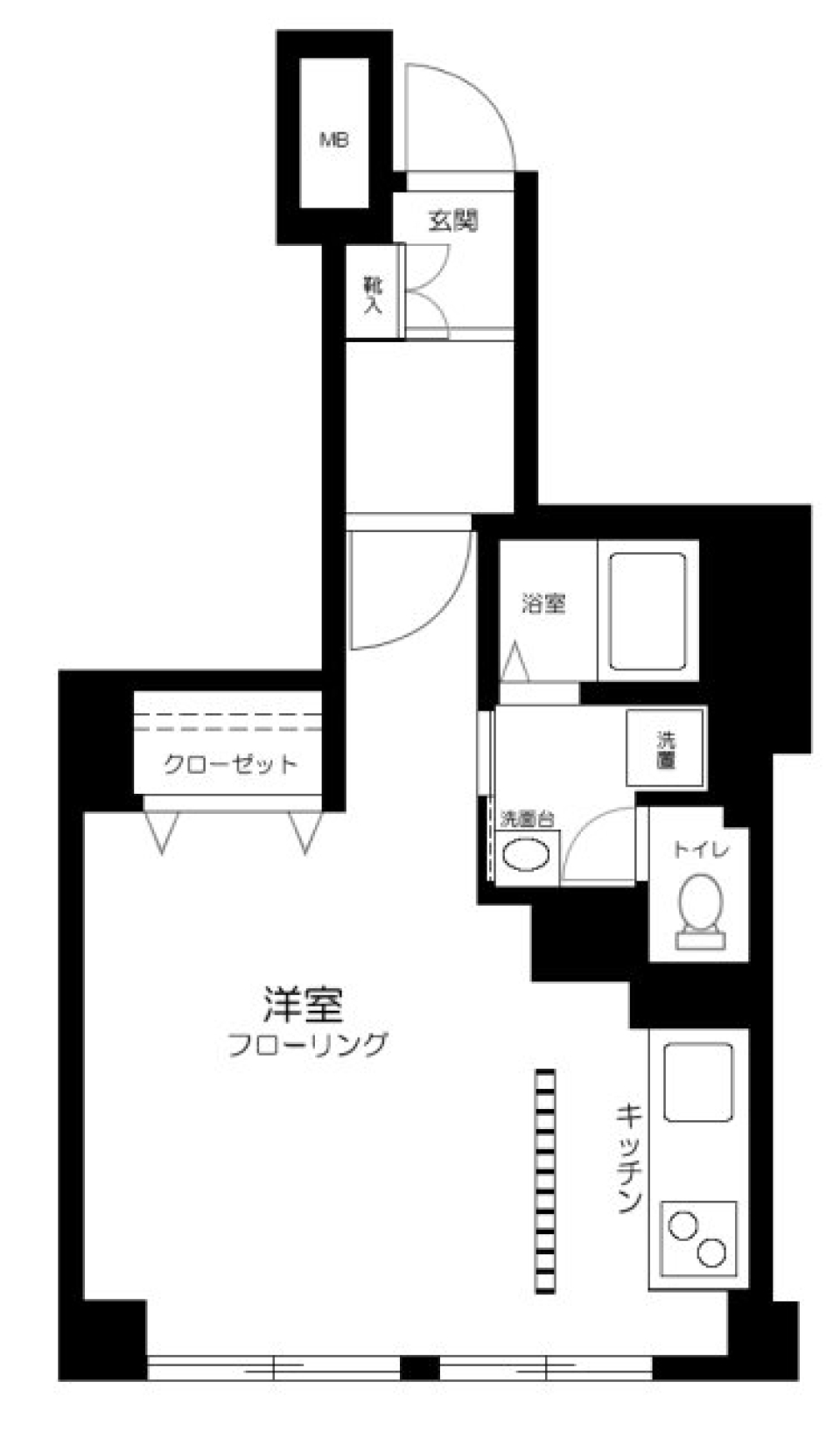 シェトワ白金台 102号室の間取り図