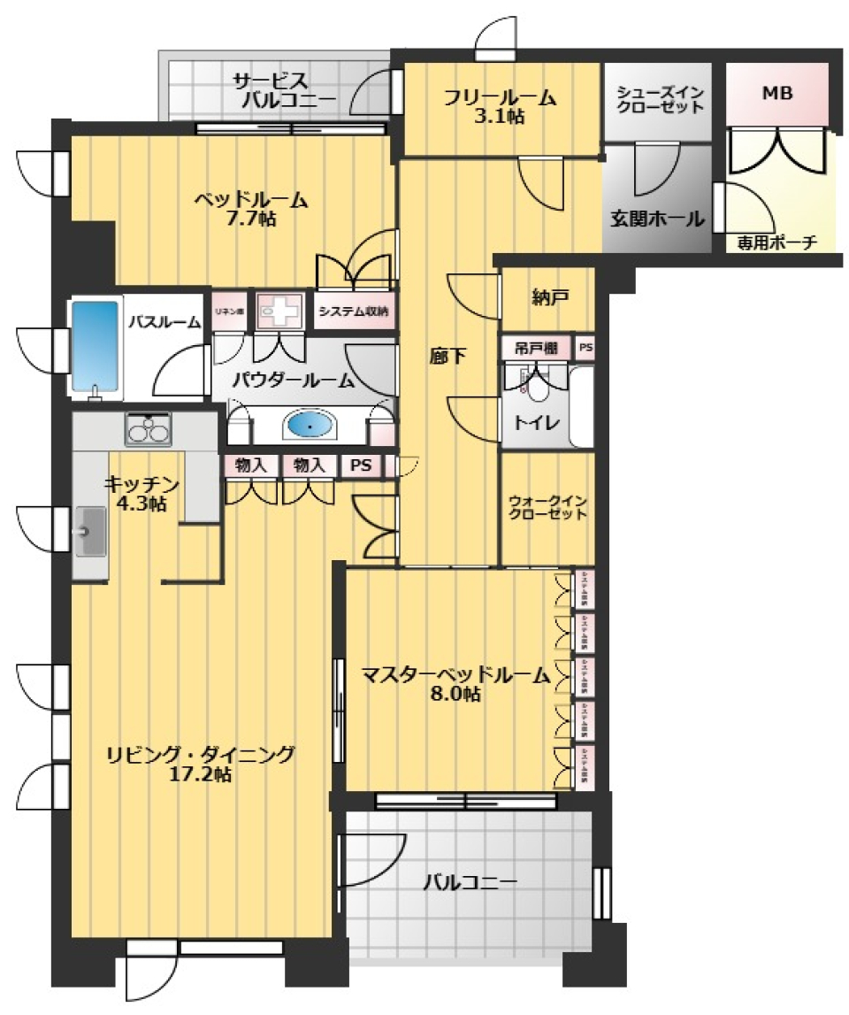 京都の風情を味わう、鴨川の四季と共に［ペット可］の間取り図