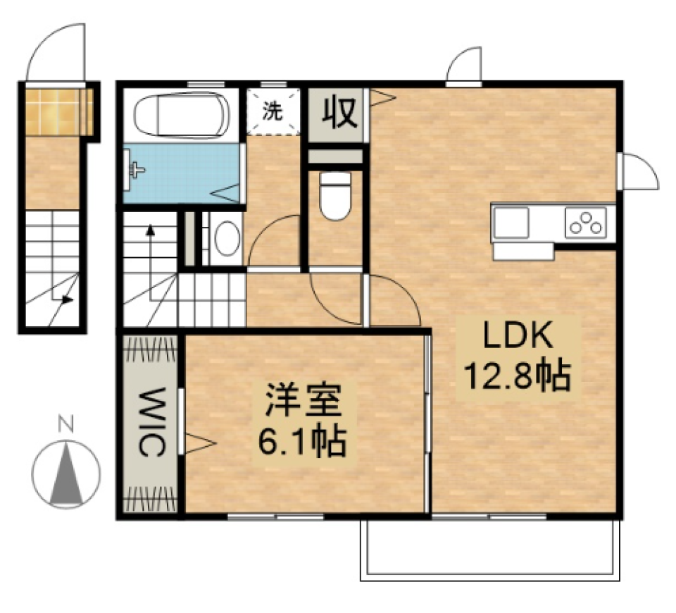 お散歩が長くなる家［新築］の間取り図