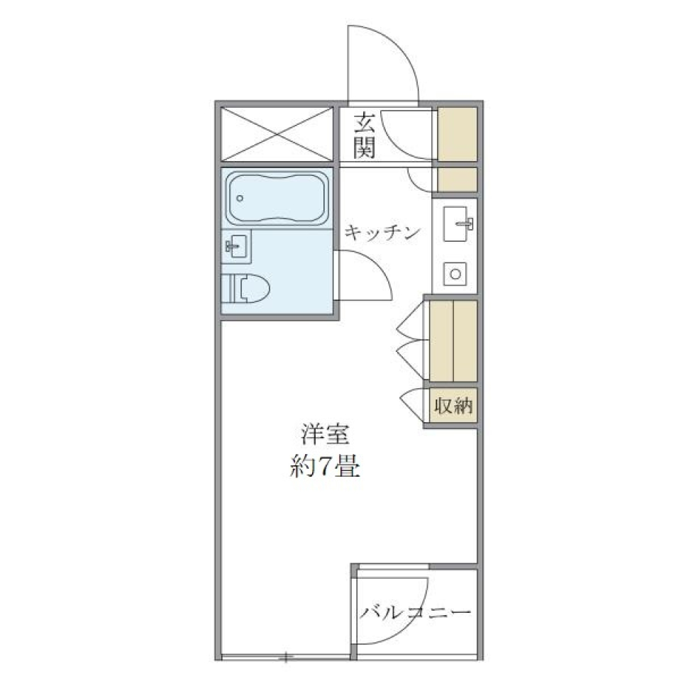 雅叙園碑文谷ドミトリィ　203号室の間取り図