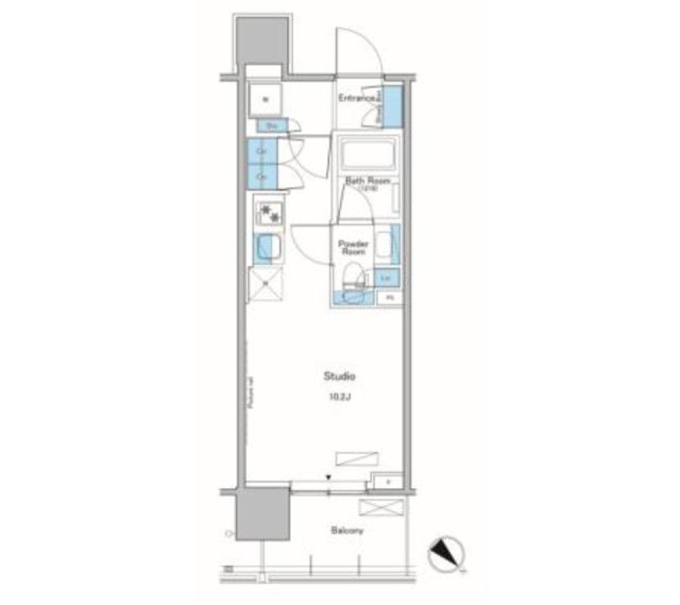 ルフォンプログレ滝野川　902号室［ペット可］の間取り図