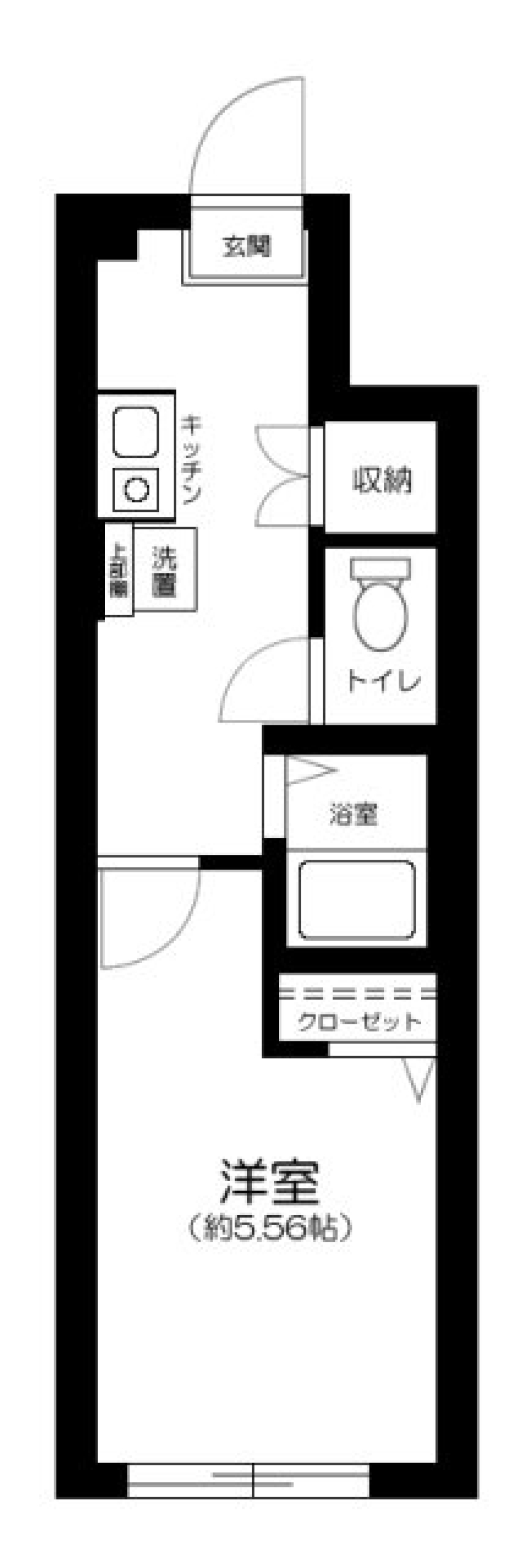 サザンロード飛田給　102号室［新築］の間取り図