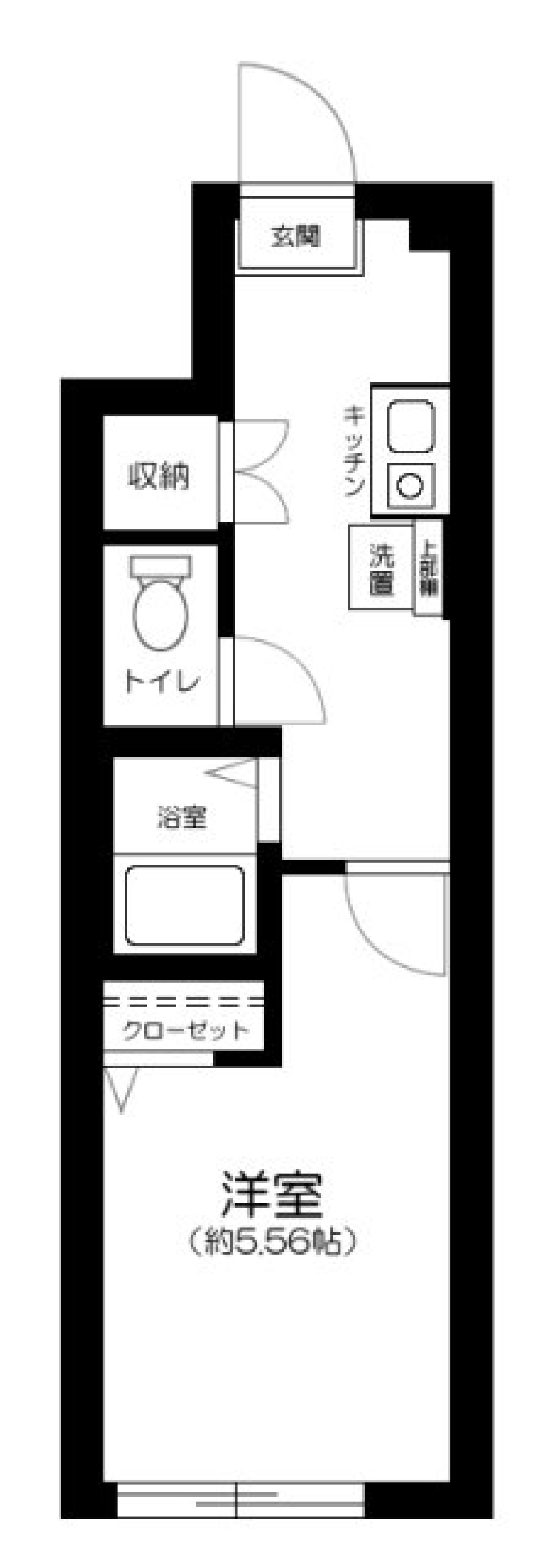 サザンロード飛田給　104［新築］の間取り図