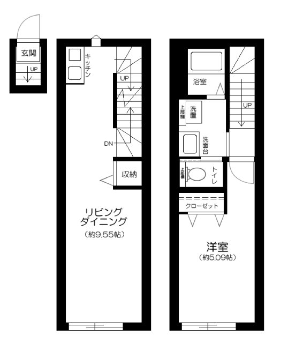 サザンロード飛田給　202号室［新築］の間取り図