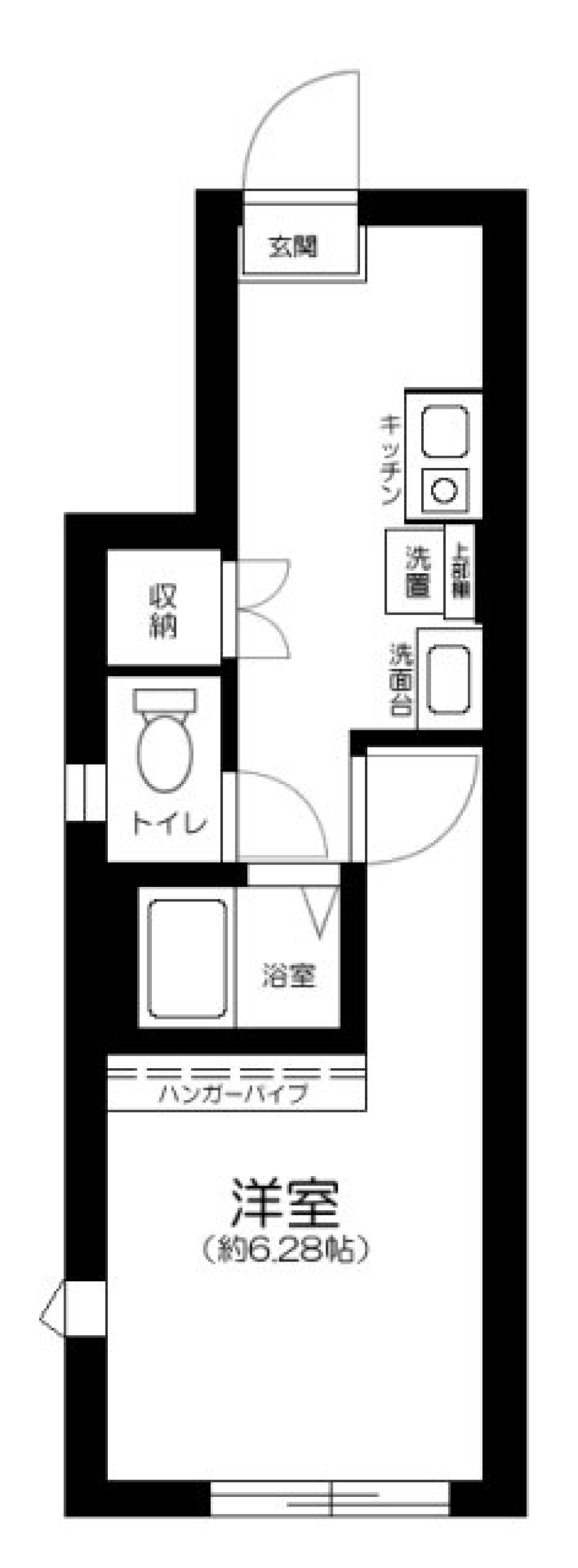 サザンロード飛田給　101号室［新築］の間取り図