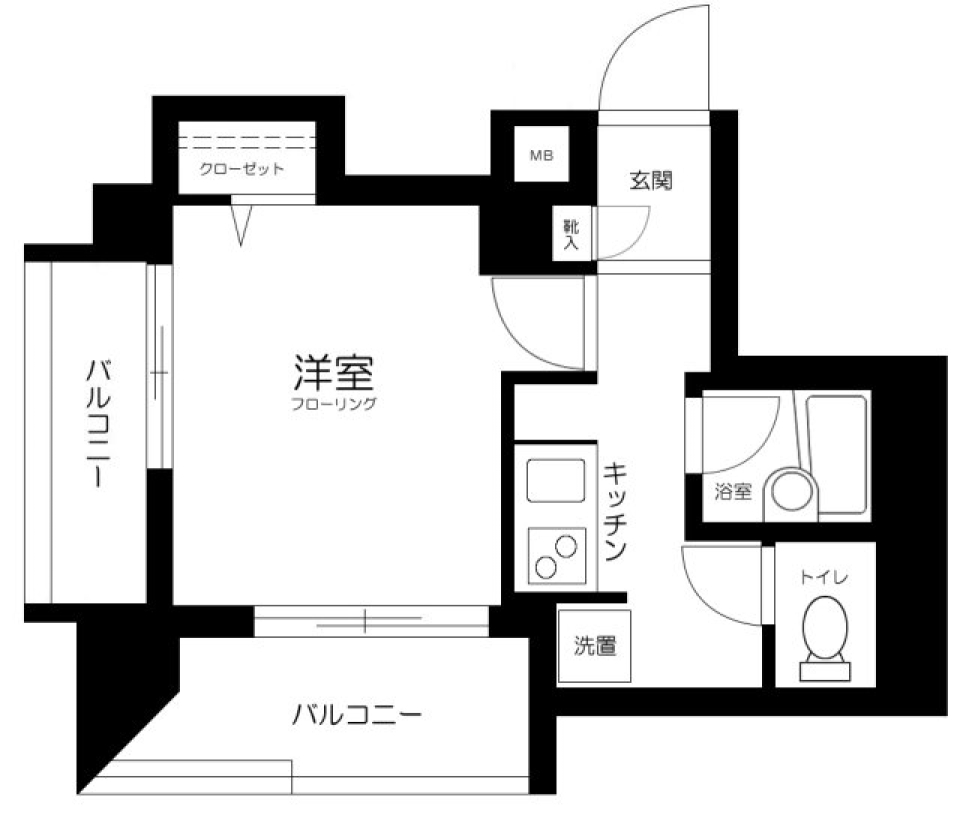 ＯＬＩＯ東長崎　902号室の間取り図