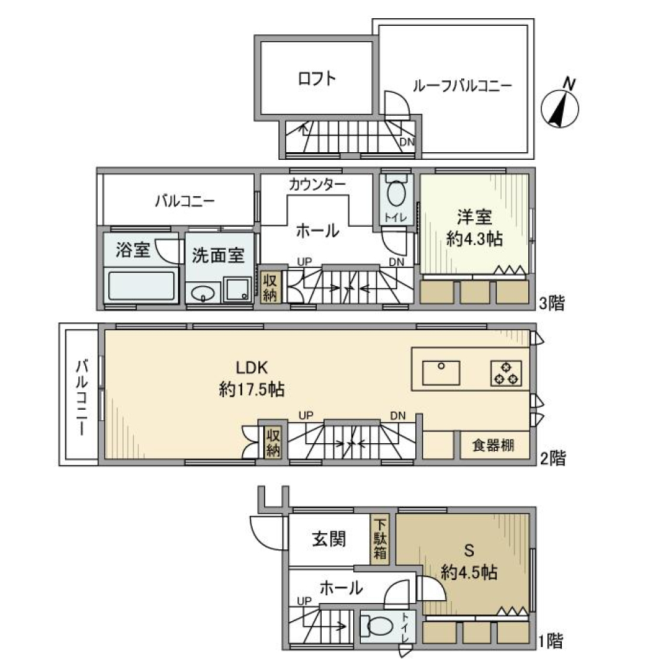 白山戸建［ペット可］の間取り図