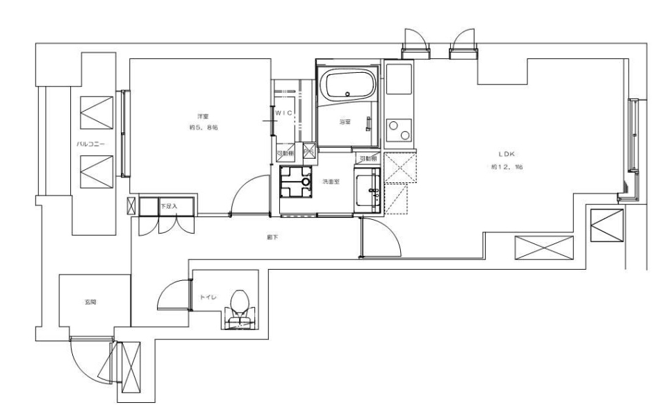 プライムアーバン笹塚　301号室の間取り図