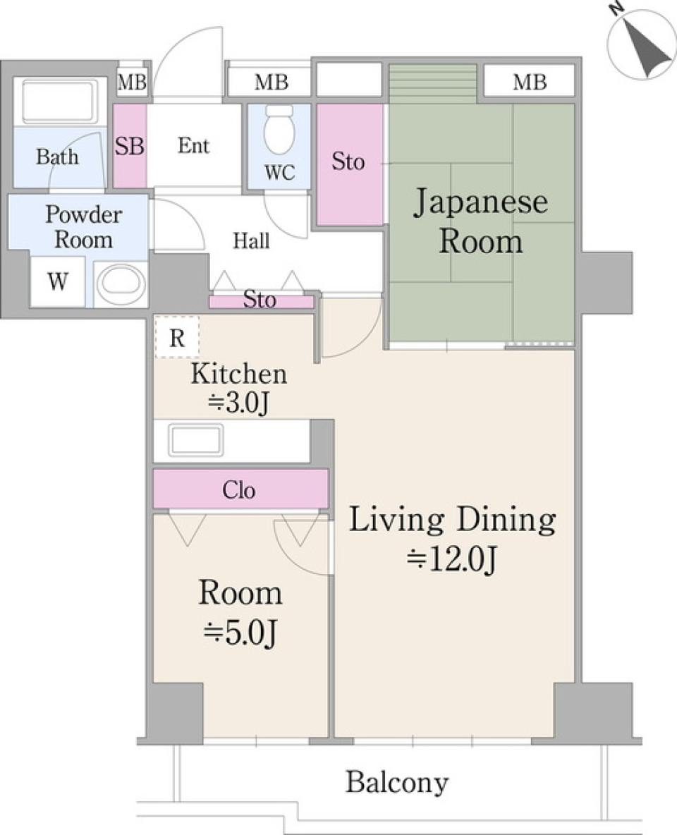 ハイエスト荻窪　303号室の間取り図