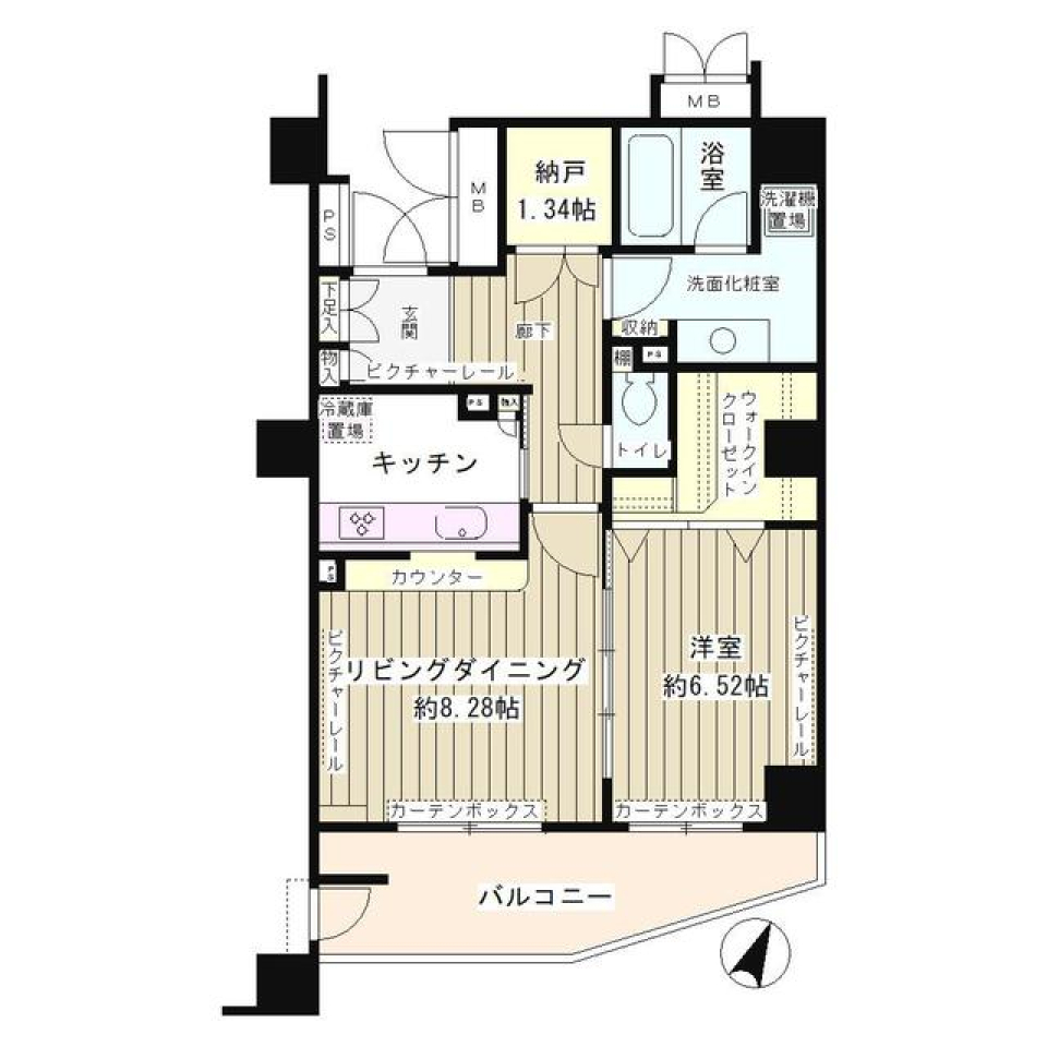 中目黒ＧＴハイツ 1404号室の間取り図