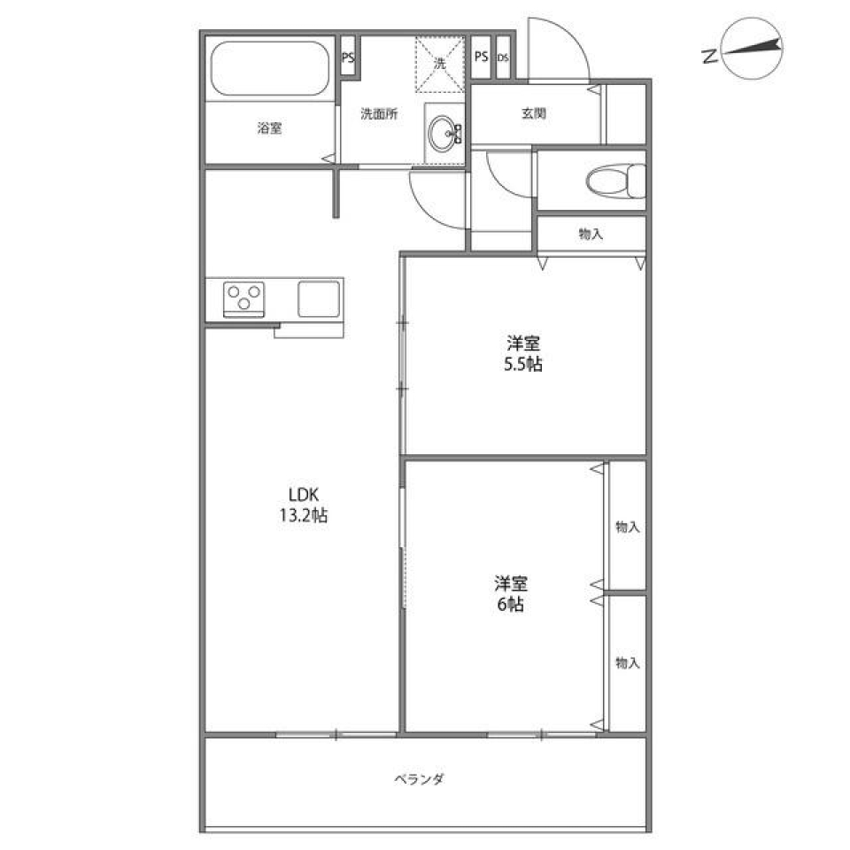 アルページュ久我山　302号室の間取り図