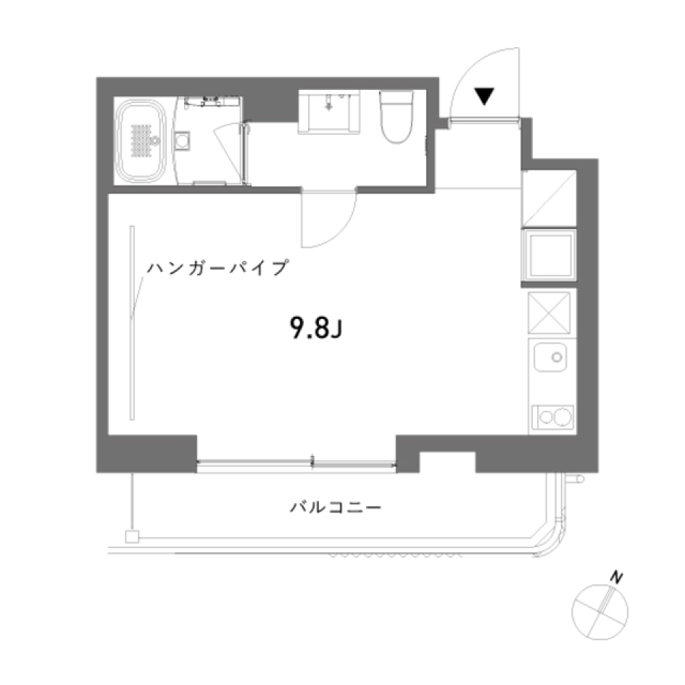 alefia　601号室の間取り図