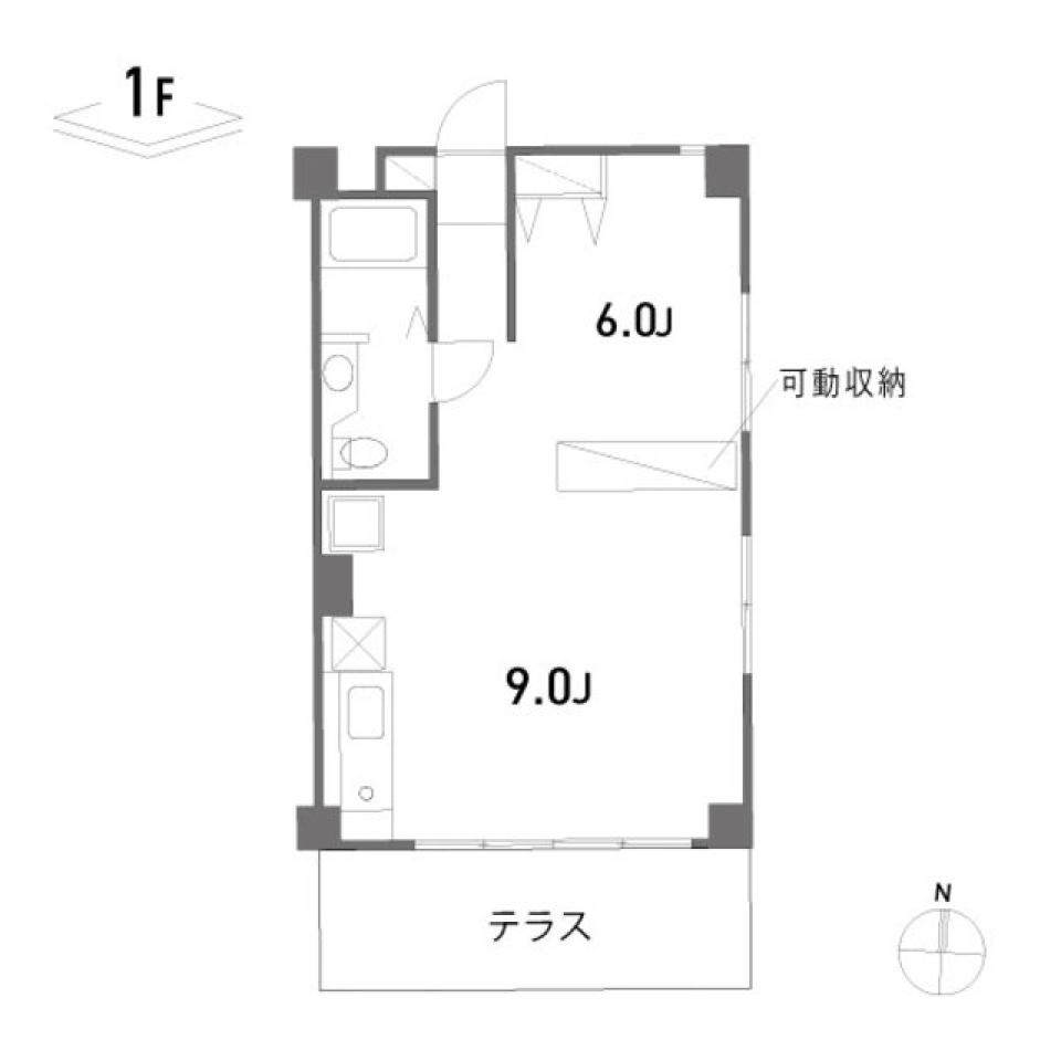 CREST　202号室の間取り図