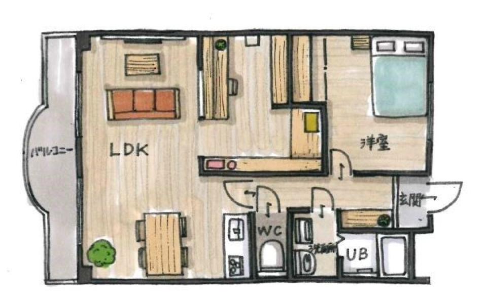 自慢したくなるお部屋の間取り図