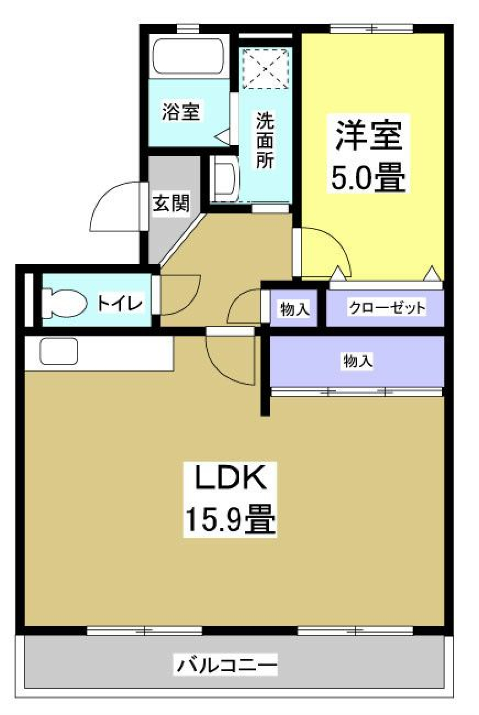 丁寧な暮らしを便利な街での間取り図