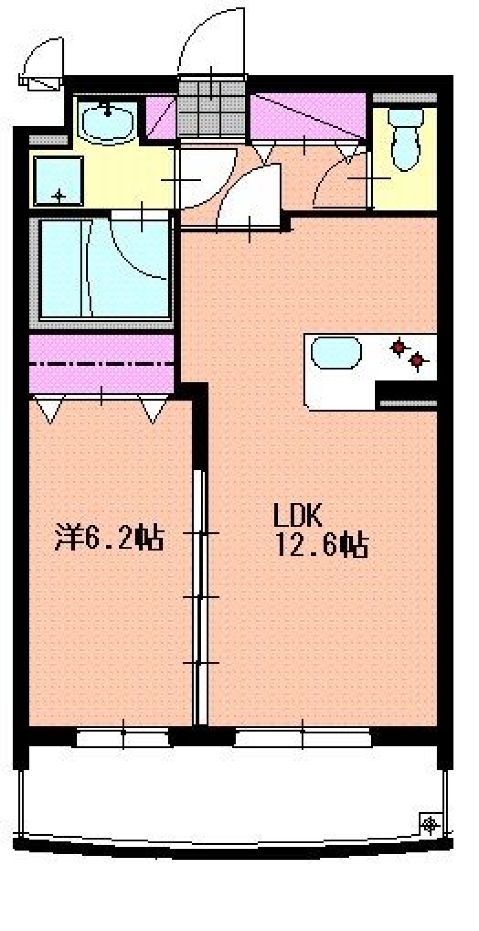 シンプルな生活の間取り図