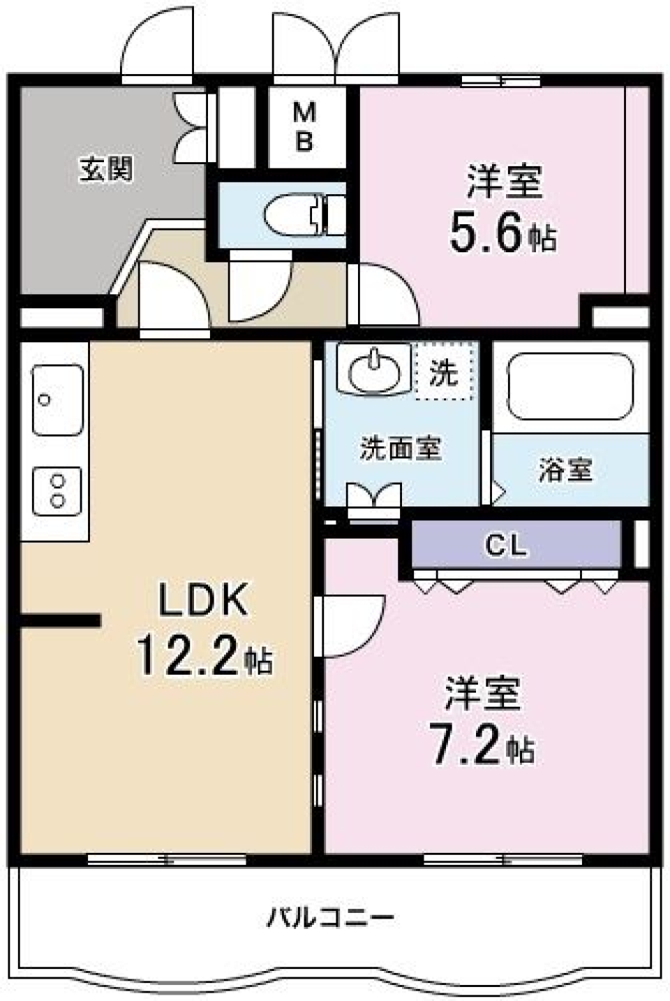 青い扉を潜ればの間取り図