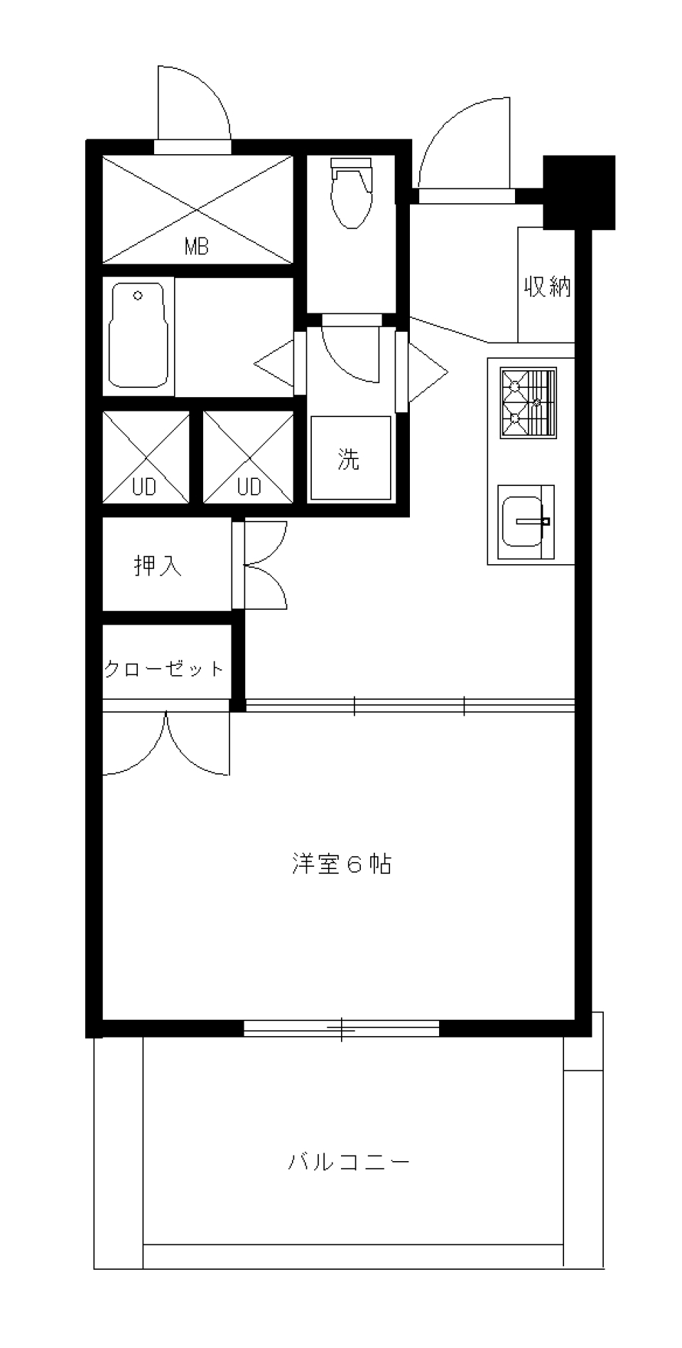 秀和代官山レジデンス　1105号室の間取り図